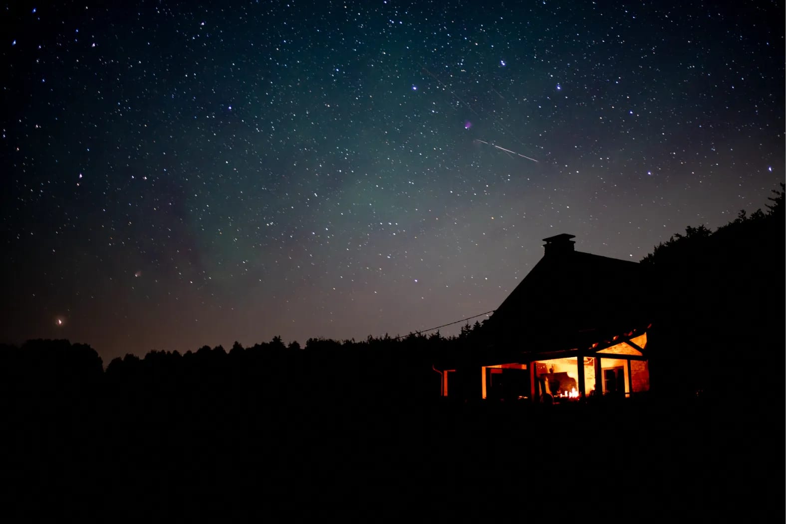 Nuit étoilée sur le gîte