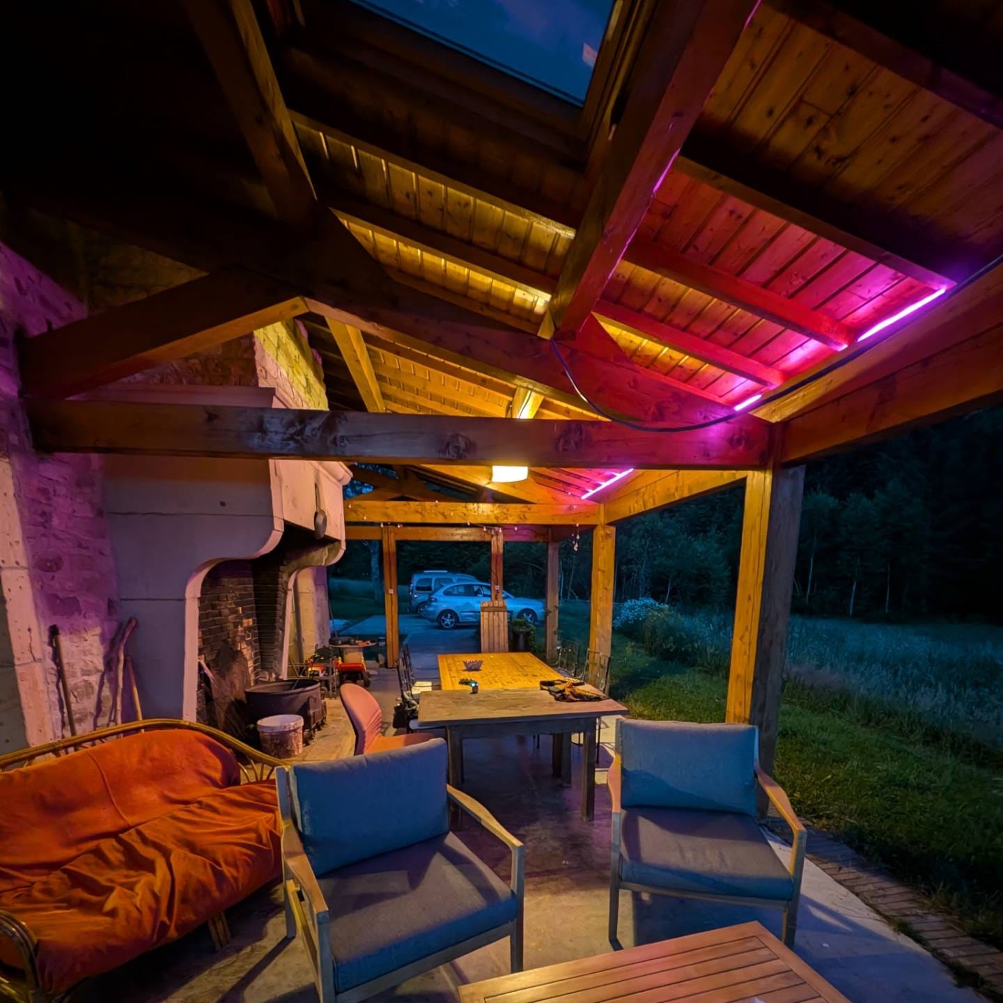 Charpente avec LED
